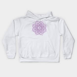 mandala-design, mandala-art, geometric, abstract, mandala and spirituality, colorful, rainbow, mandala pattern, mandala flower patterns, Flower Mandala ,Spirituality Kids Hoodie